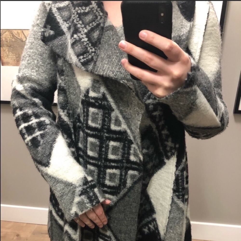 ASOS Wool Fall/Spring Waterfall Coat - Picture 2 of 6